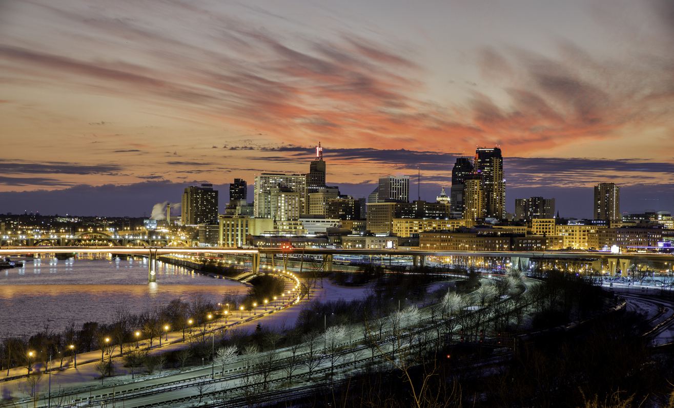 Panoramic Image of St. Paul, MN